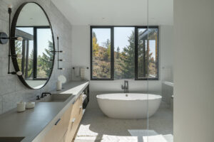 yellowstone club bathroom sink tub bright