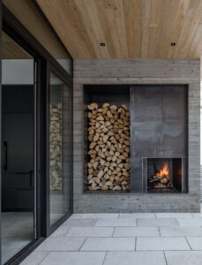 Sage Residence patio fire place