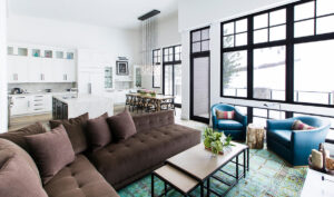 Elkhorn springs living room bright colors light sunny bright large windows