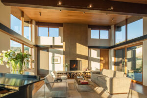 elkhorn living room spacious light bright fire place