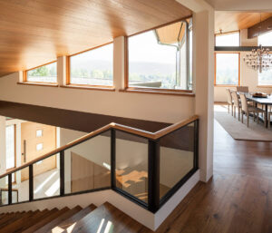 Elkhorn stairs dining room spacious bright