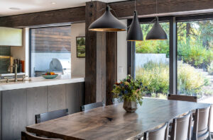 North of Ketchum Riverfront dining room