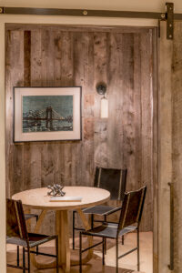 Bald mountain dining room wood paneling cozy