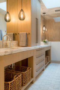 Bald mountain bathroom spacious granite countertops wooden cabinets