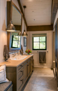 white clouds bathroom