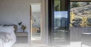 Ketchum hillside bedroom patio open space light bright