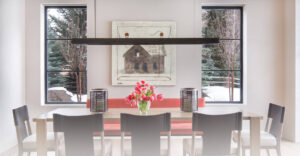 warm springs dining table living room