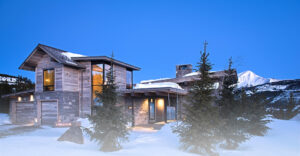 yellowstone club outside view wood paneling